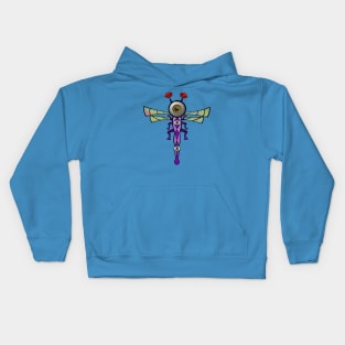 Geometric Dragonfly Kids Hoodie